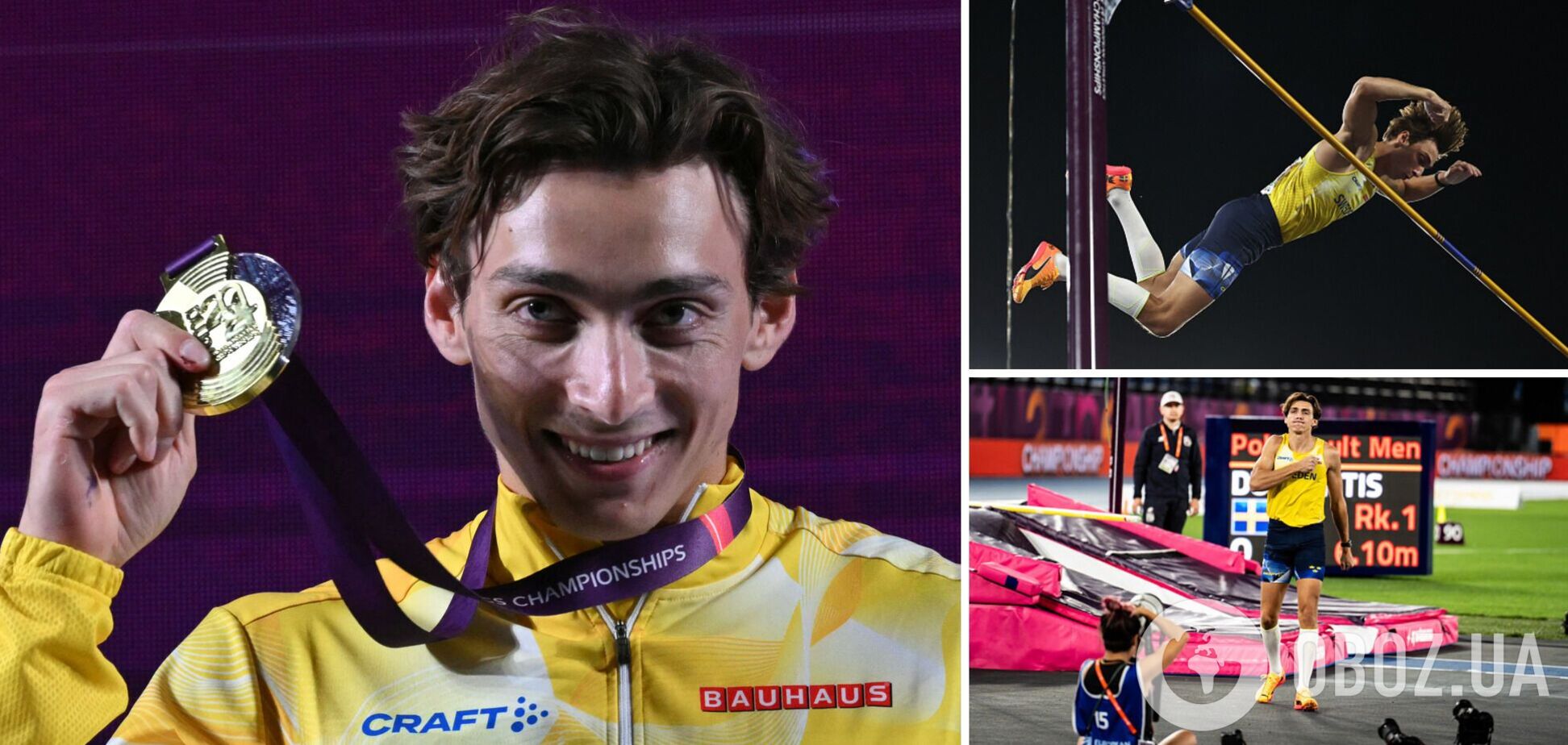 С первой попытки! 'Новый Бубка' установил рекорд в прыжках с шестом. Видео