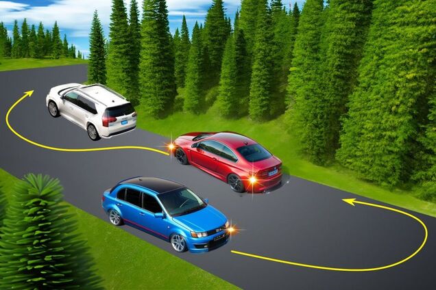 Кто из водителей нарушит правила на крутом повороте? Задание по ПДД