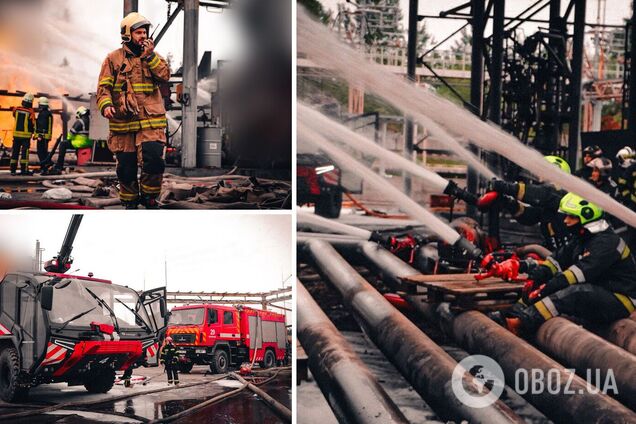 Спасатели продолжают тушение пожара