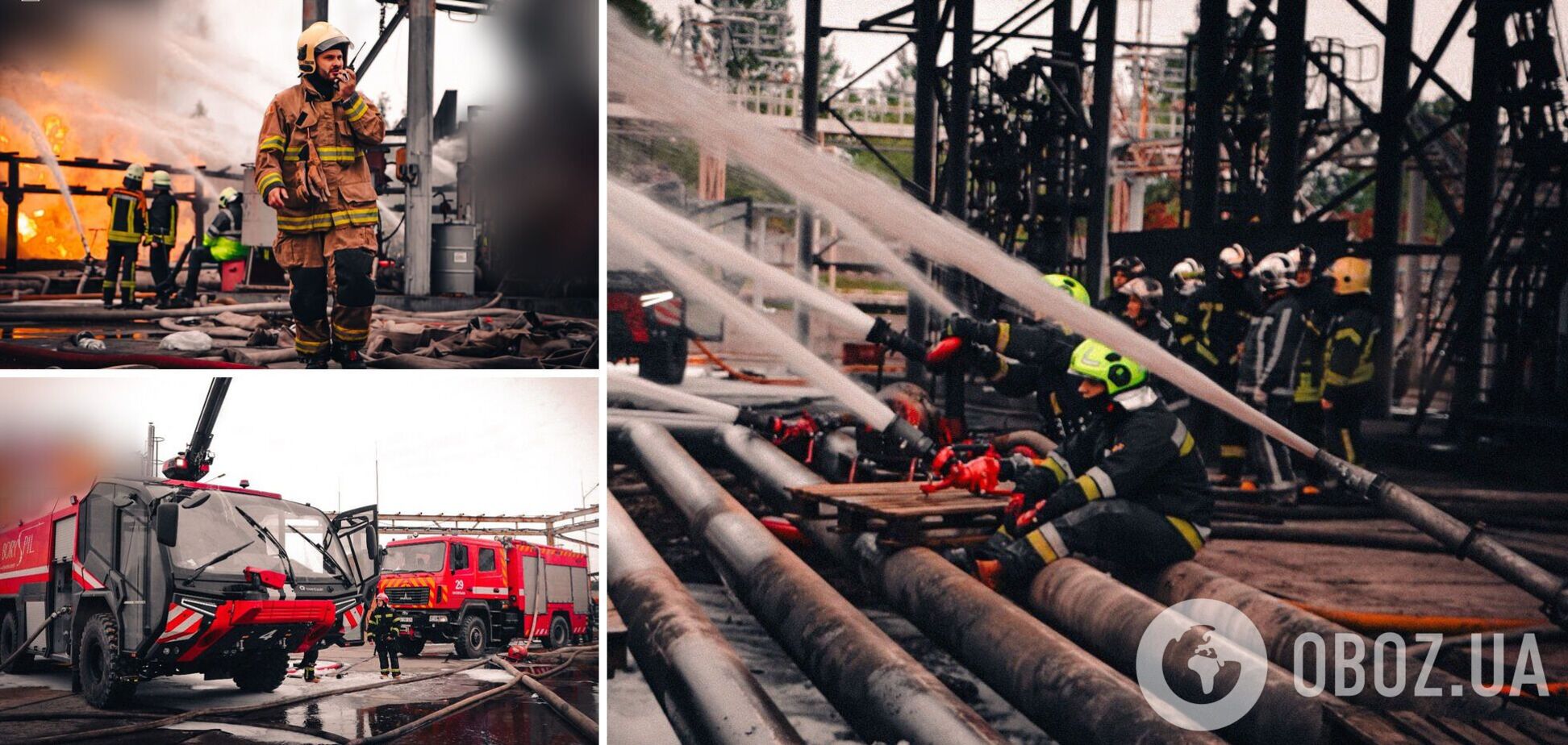 Спасатели продолжают тушение пожара