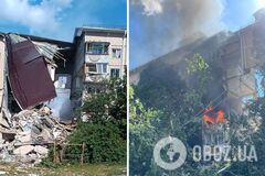 У Шебекіно через вибух склався під'їзд багатоповерхівки: в РФ поскаржилися на 'обстріл'. Фото і відео