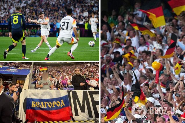 Скандал дня: на открытии Евро-2024 вывесили флаги России. Фотофакт