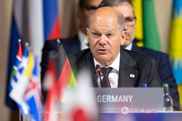 Шольц на Саміті миру різко виступив проти припинення вогню в Україні і вказав на основну небезпеку