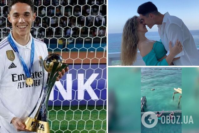 Титулованный футболист спас тонущую семейную пару на Мальдивах, услышав крики, когда отдыхал с девушкой. Момент попал на видео