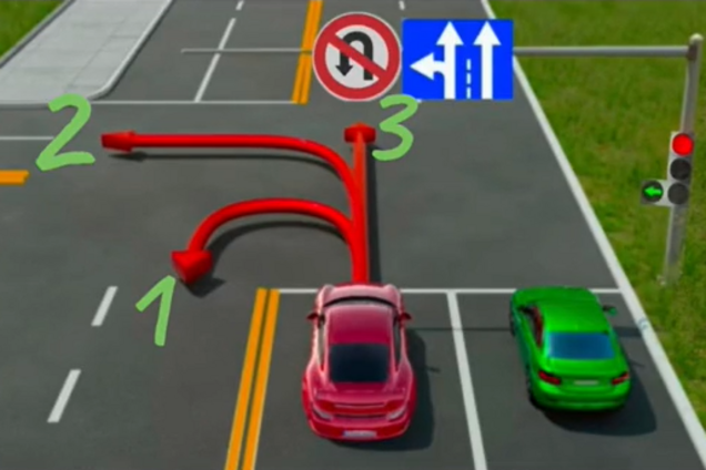 В каком направлении разрешено движение водителя: быстрый тест на знание ПДД