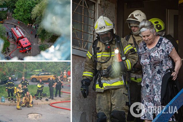 Бійці ДСНС під час гасіння пожежі в будинку врятували пенсіонерку