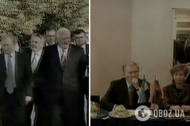 Цветы возложил, а ядерное оружие отдал: украинцев возмутил выпуск новостей о Кучме в 1996 году. Видео
