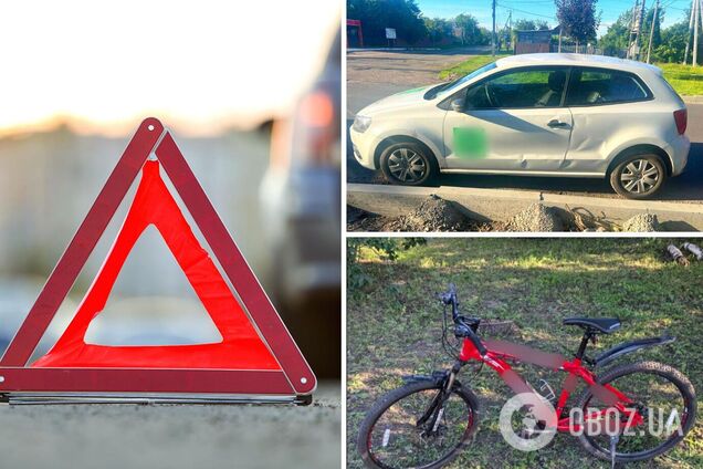 Под Киевом легковушка сбила 14-летнего велосипедиста
