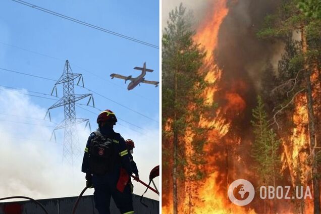 Вблизи столицы Греции бушует лесной пожар: людей призывают эвакуироваться
