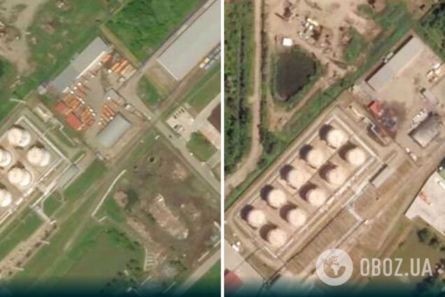 Будівлю зруйновано: з'явилися супутникові фото наслідків удару по нафтобазі в Адигеї