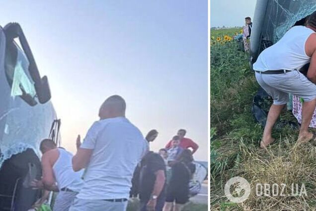 В Румынии перевернулся автобус с туристами, ехавшими на отдых в Болгарию: среди пострадавших – украинцы. Видео