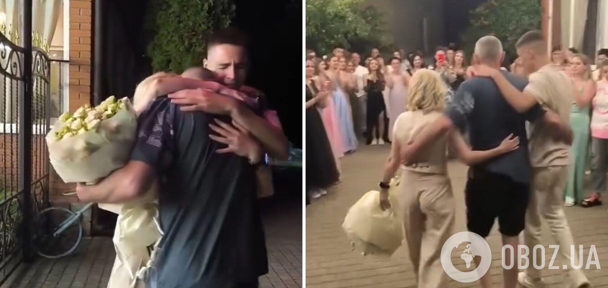 Після 27 місяців полону: захисник Зміїного Володимир Абажер повернувся додому на випускний сина. Щемливе відео