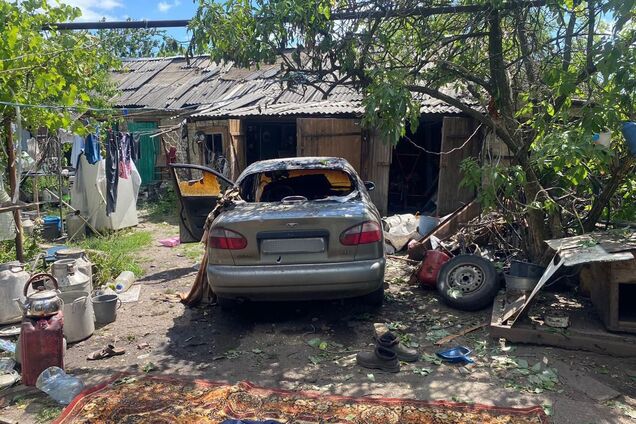 Наслідки обстрілу міста Торецьк Донецької області