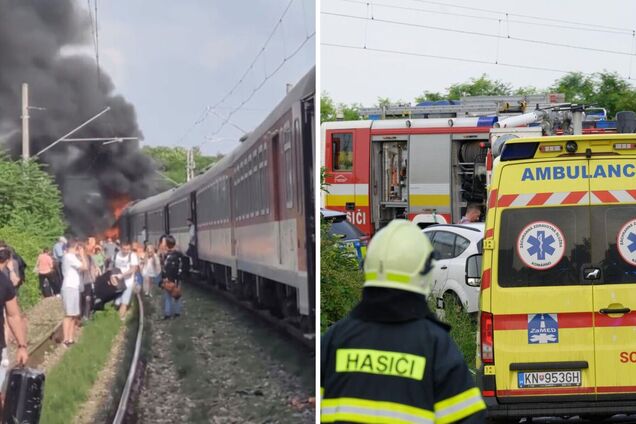 В Словакии поезд столкнулся с автобусом: погибли 6 человек, есть раненые. Фото и видео
