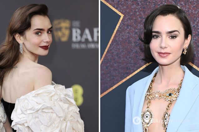 Звезда сериала 'Эмили в Париже' Лили Коллинз сменила длинные пряди на элегантный боб. Фото до и после