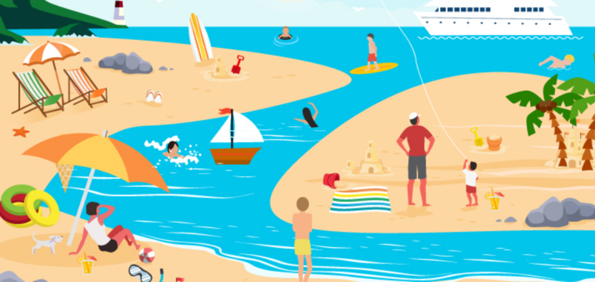 Знайдіть усі піщані замки: весела літня головоломка