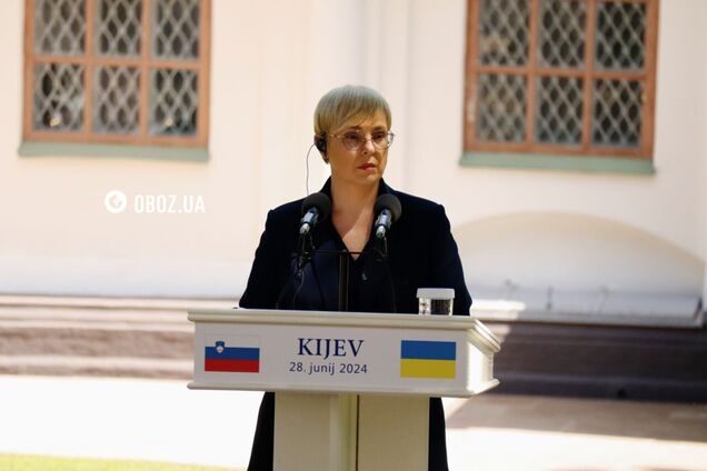 Україна має сама вирішувати, коли і на яких умовах вести переговори з РФ, – президентка Словенії