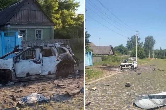 Окупанти атакували дроном авто поліцейських на Сумщині, є постраждалий. Фото