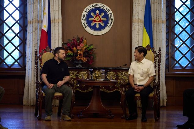 Зеленський прибув із візитом до Маніли і зустрівся з президентом Філіппін: говорили про Саміт миру. Фото і відео