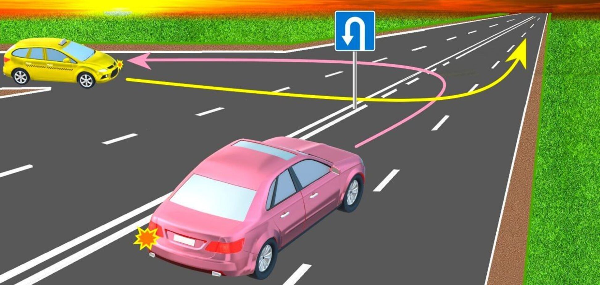 Кто из водителей нарушит правила на повороте: задача по ПДД