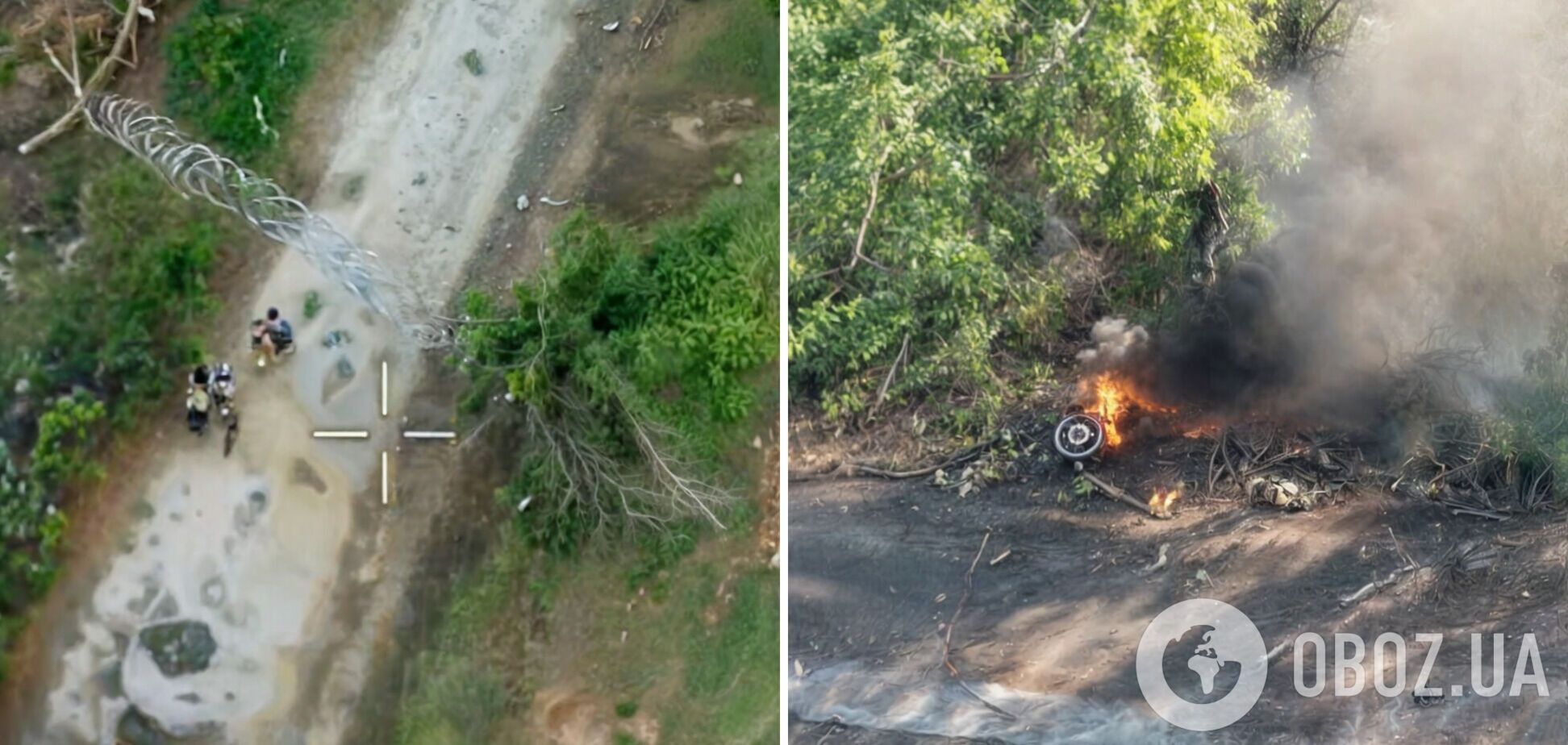 'Highway to Hell': російські окупанти на мотоциклах намагалися здійснити 'прорив' на Донеччині, але поплатились. Відео