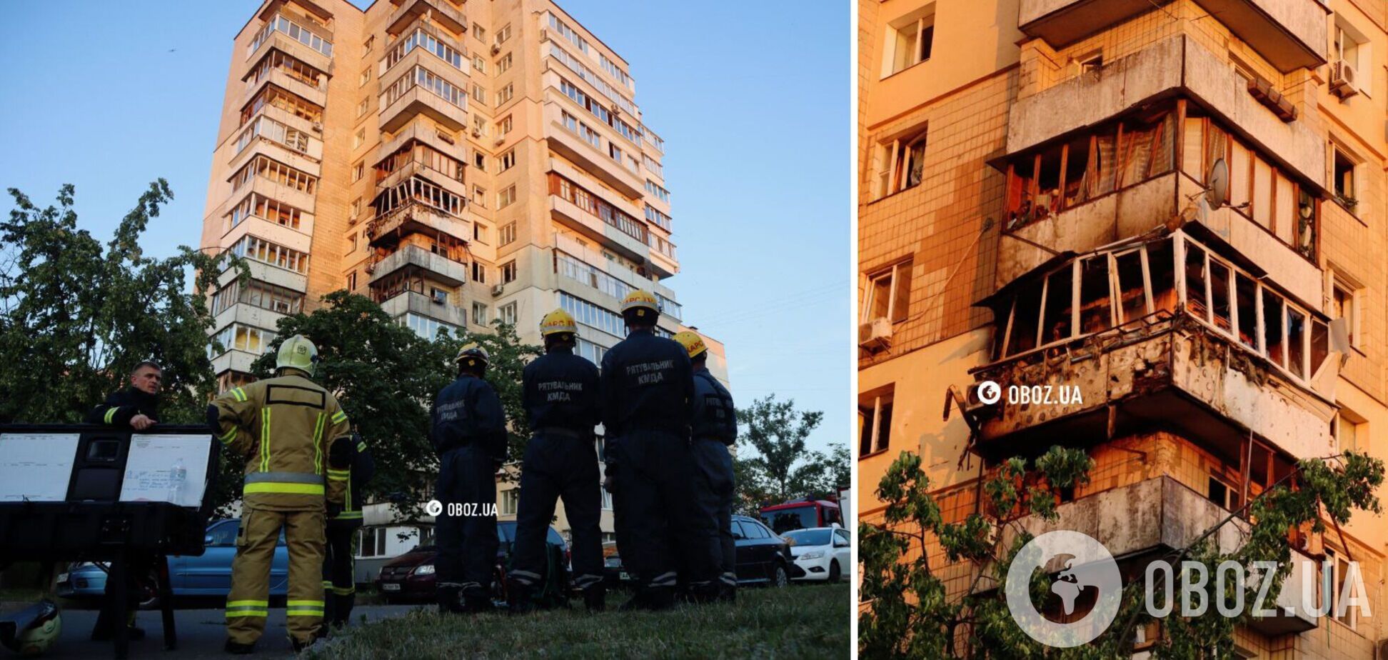 Наслідки ракетної атаки на Київ