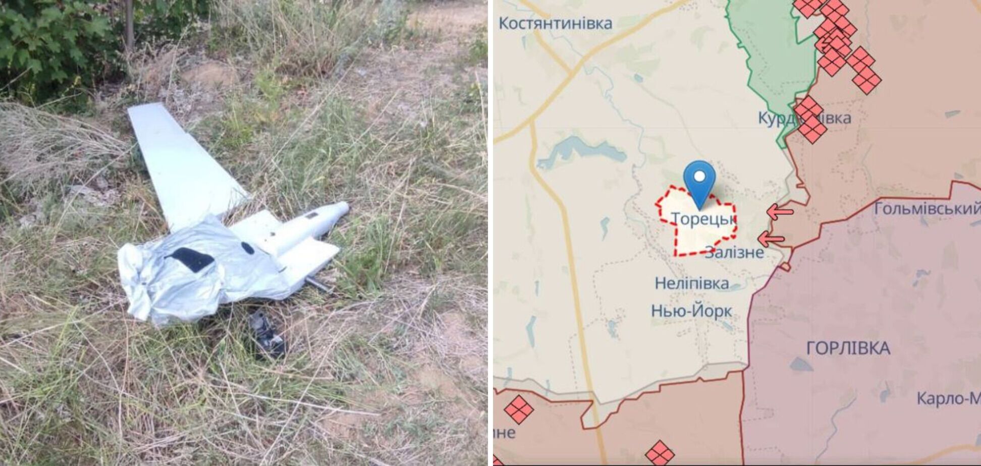 Попали из стрелкового оружия: пограничники сбили российский БПЛА Zala под Торецком. Фото