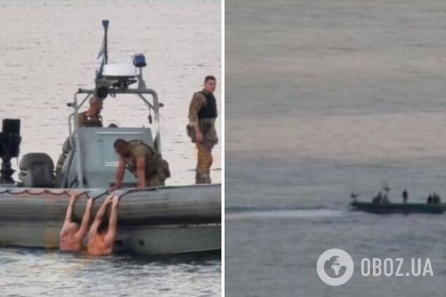 В Одесі моряки ЗСУ врятували людей, яких винесло у відкрите море. Фото
