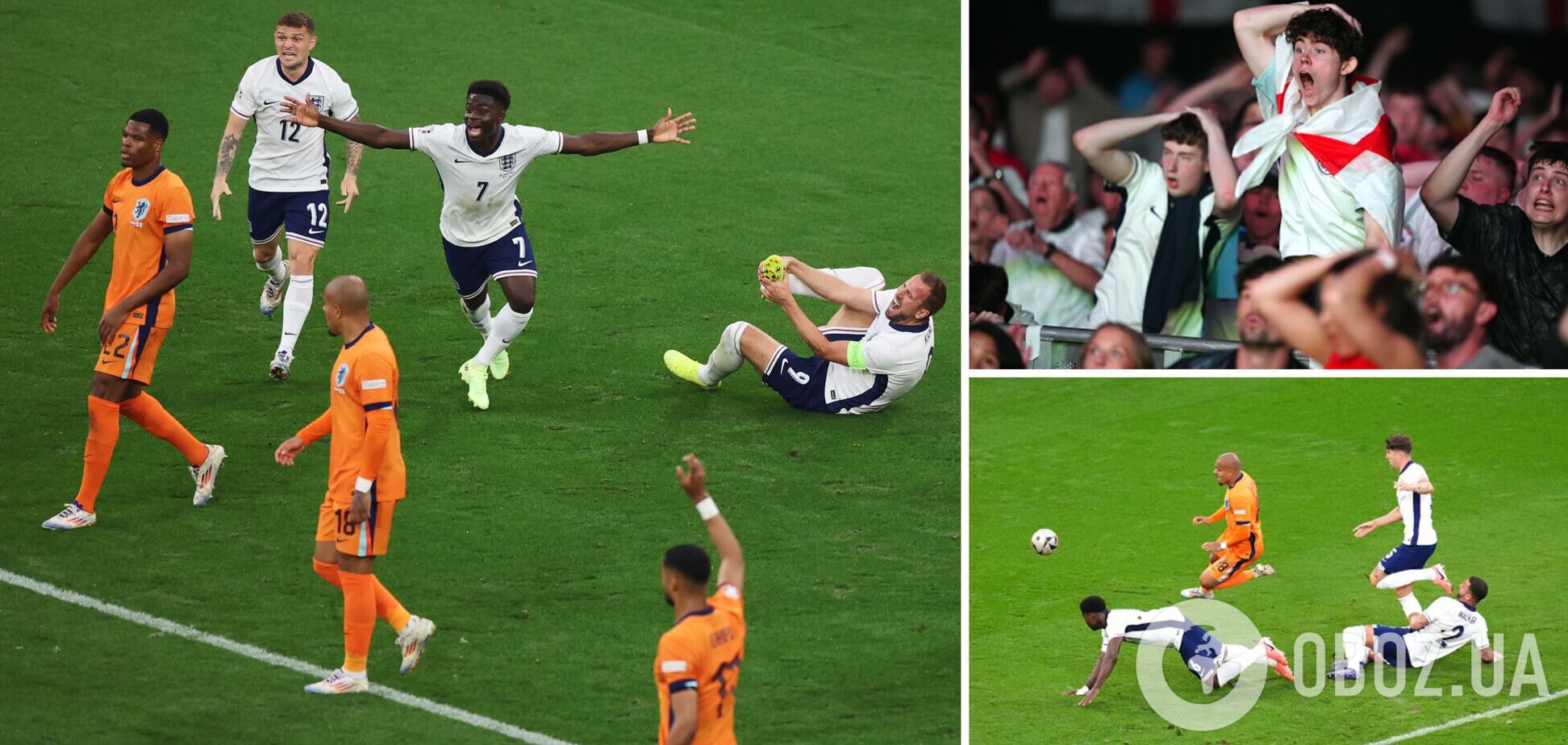 Англия в скандальном полуфинале Евро-2024 на последних секундах обыграла Нидерланды. Видео