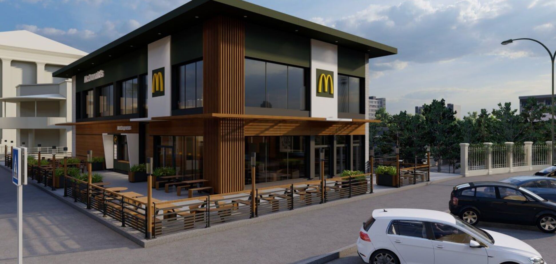 Коли відкриють і яким буде McDonald's на Вокзальній площі у Києві. Фото