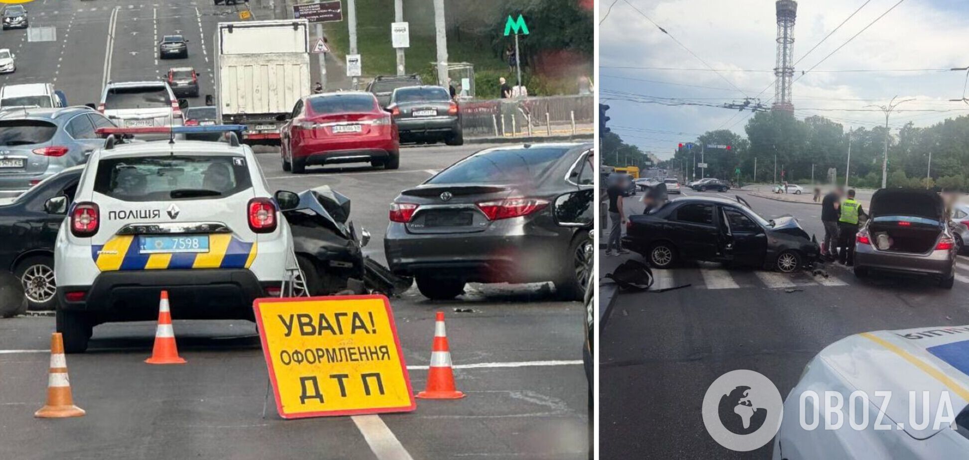 Внаслідок ДТП утворився затор