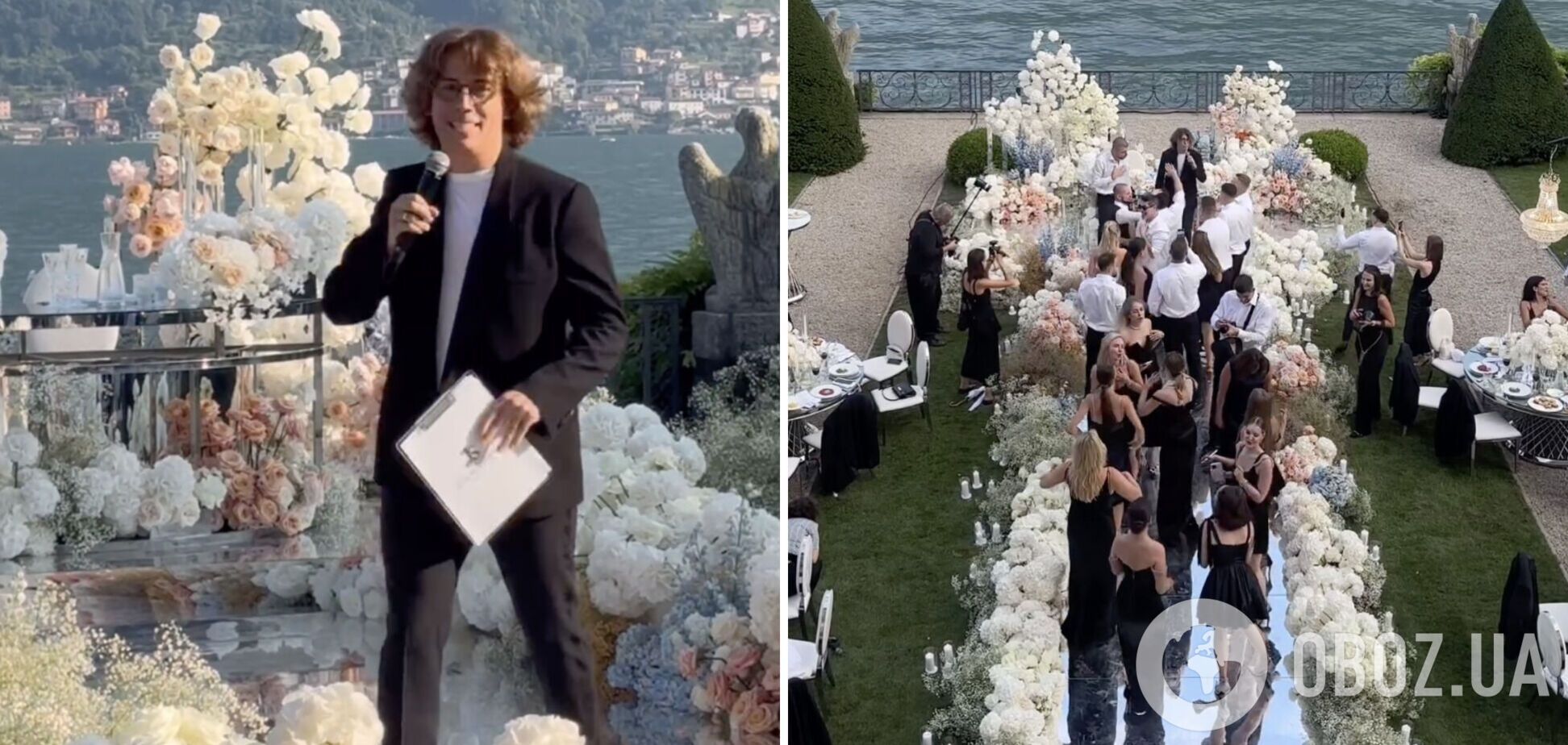 Галкін на розкішному весіллі українців в Італії заспівав 'Одну калину' та 'Золото Карпат': Степан Гіга відреагував