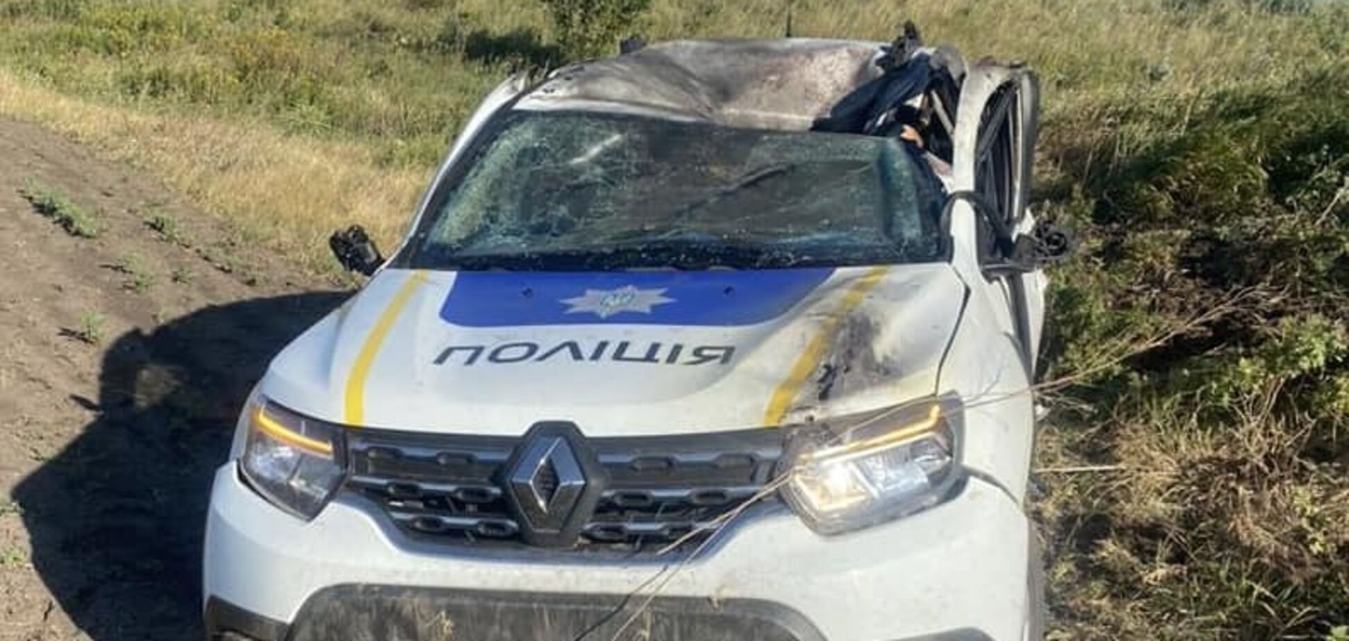 В Донецкой области российский дрон попал в авто полиции: погиб полицейский. Фото