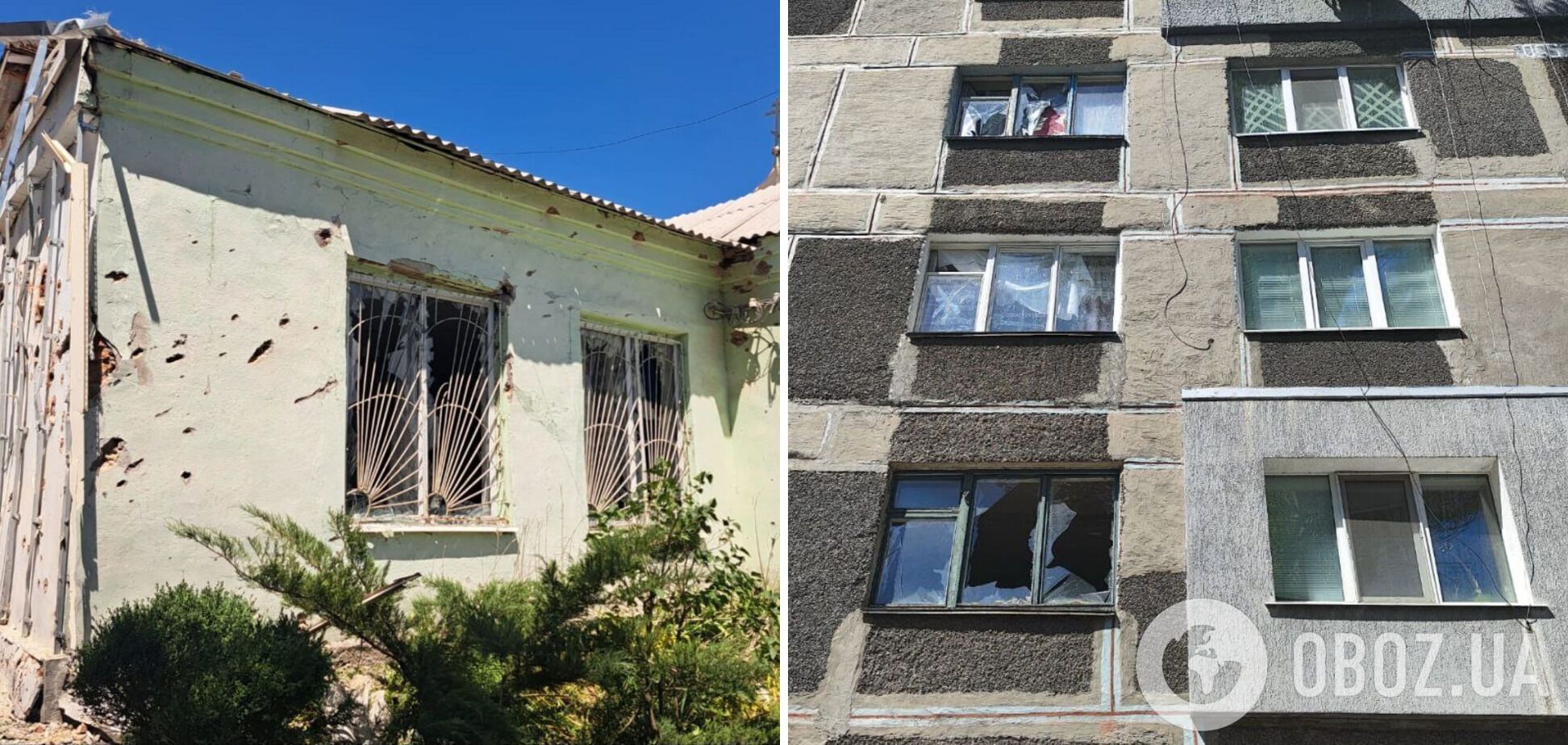 Оккупанты обстреляли Никополь и район: повреждены дома, трое раненых. Фото