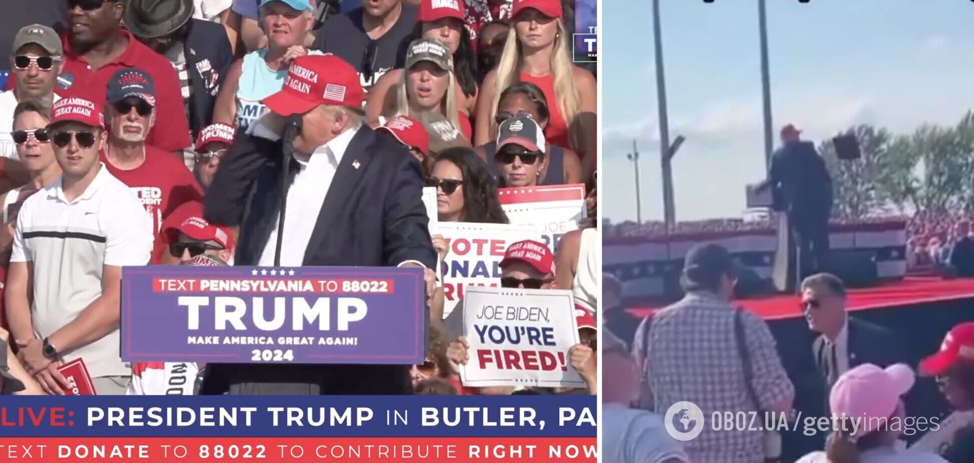 Як Томас Крукс намагався застрелити Трампа: з'явилися відео зі стріляниною на мітингу