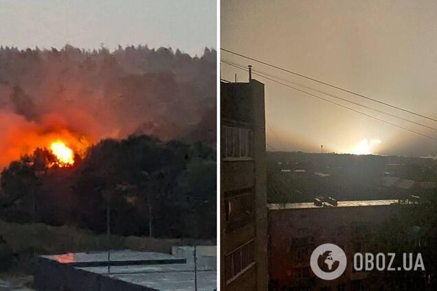 У Львові блискавка влучила у підстанцію: розгорілася масштабна пожежа. Відео