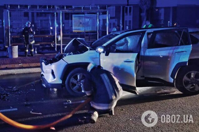 ДТП сталась пізно ввечері на Оболоні