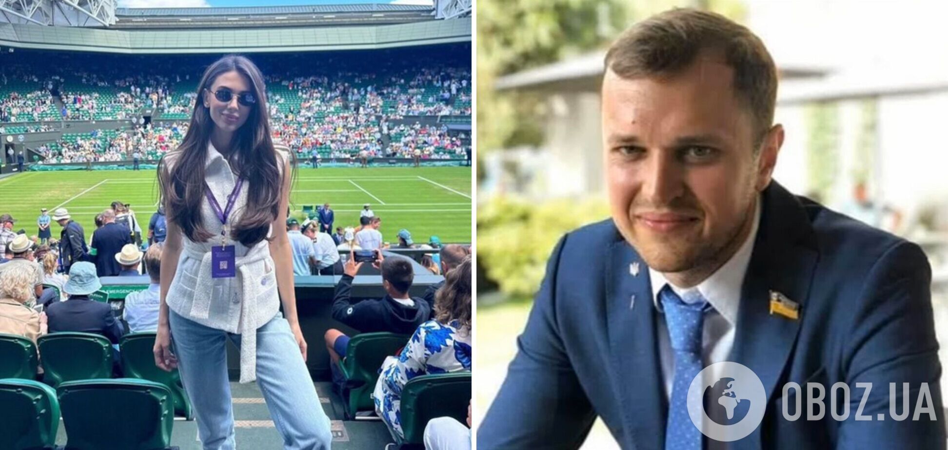 Жена нардепа 'Слуги народа' Жупанина кичится на Уимблдоне в Лондоне, где самый дешевый билет 380 тыс. грн