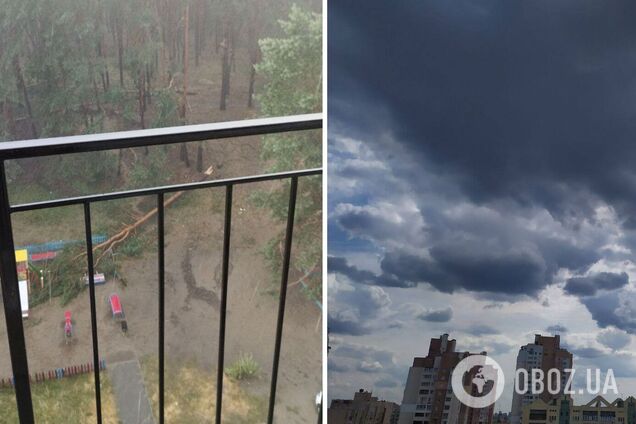 Киев и область накрыла гроза