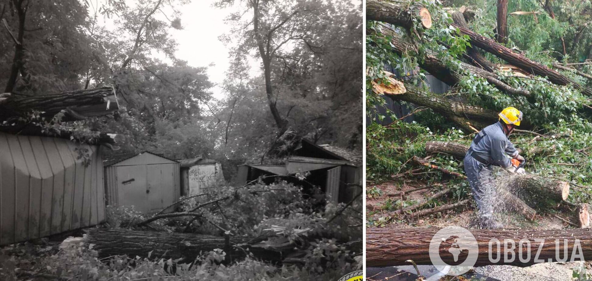 Наслідки негоди, яка вирувала в Києві 16 липня