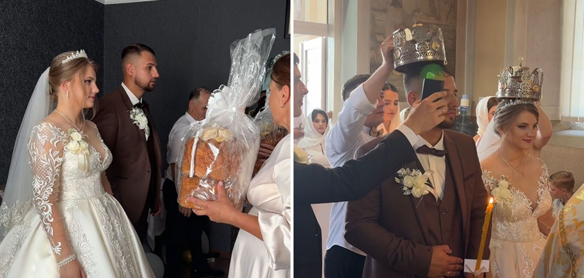 Весілля в майже +40°C і вентилятори. У мережі завірусилося відео, як українських молодят рятували від спеки