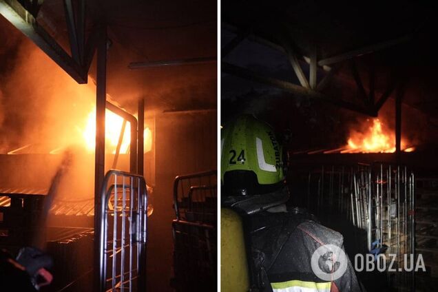 У Києві виникла масштабна пожежа у супермаркеті, проводиться евакуація: відео й офіційні деталі