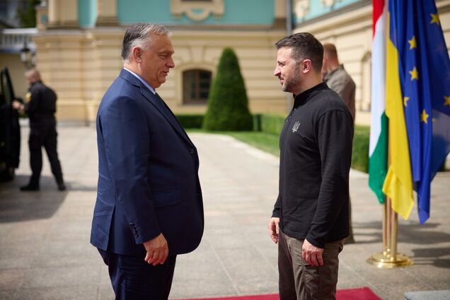 Встреча президента Украины с премьер-министром Венгрии Виктором Орбаном в Киеве