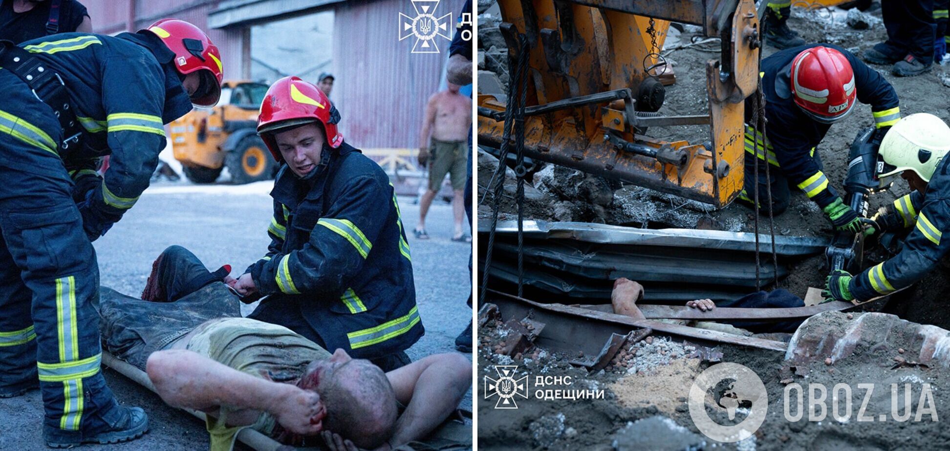 В Одесской области разрушилось складское здание, два человека оказались под завалами