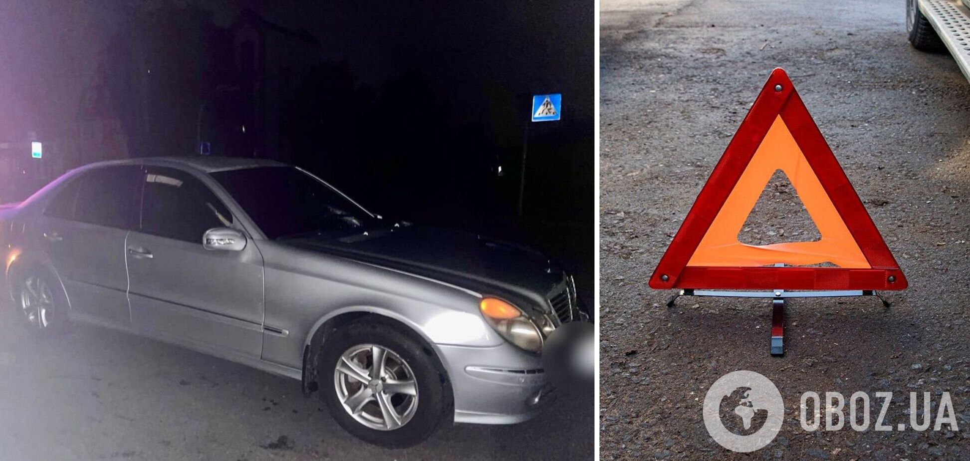 Mercedes сбил насмерть пешехода