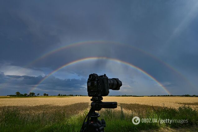 Жители Киева наблюдали двойную радугу: что это за редкое оптическое явление. Фото и объяснения ученых