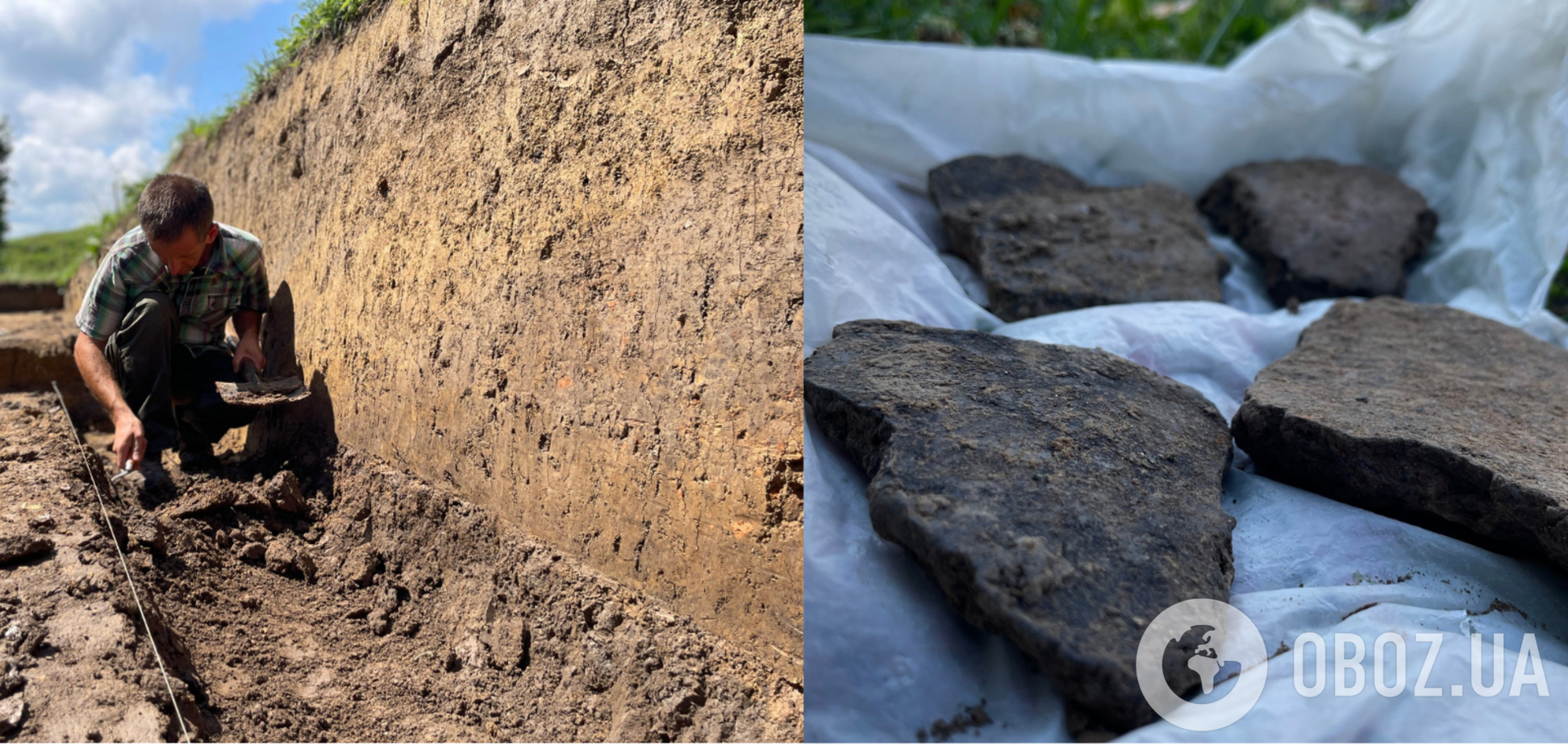 В Ивано-Франковской области нашли посуду XII-IX веков до нашей эры и оборонительный вал. Фото