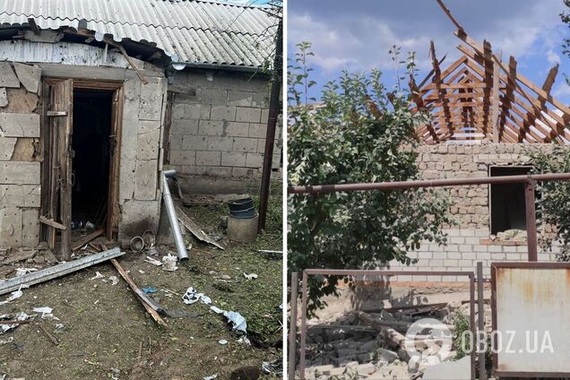 Россияне весь день обстреливали Никопольщину: повреждено несколько домов, есть раненный. Фото