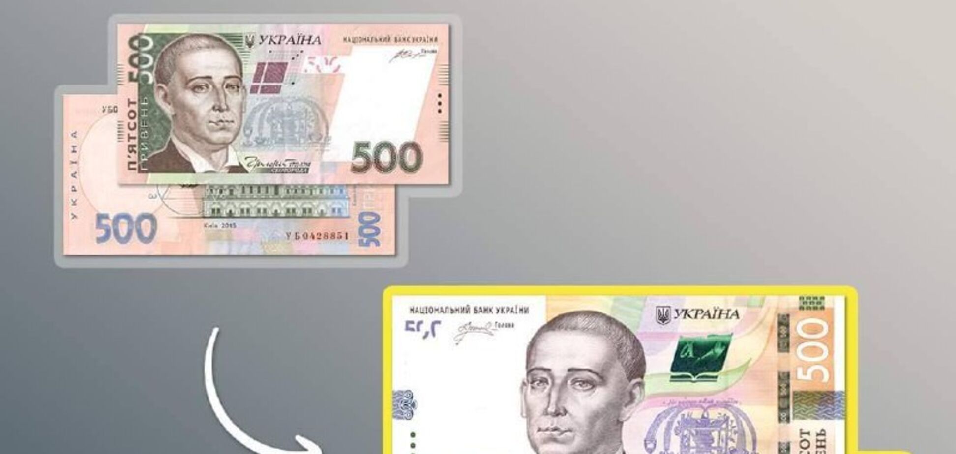 НБУ виводить із обігу старі 500 грн