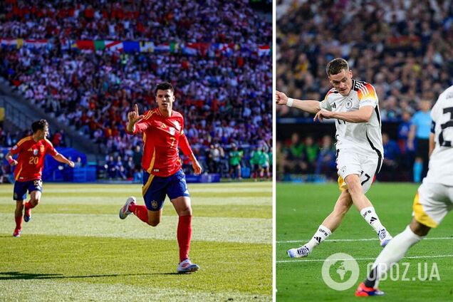 Где сегодня смотреть футбол Испания – Германия: расписание трансляций матча 1/4 финала Евро-2024